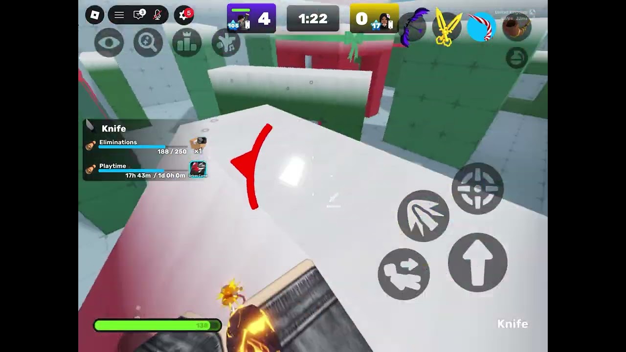 Aura farm with knife
