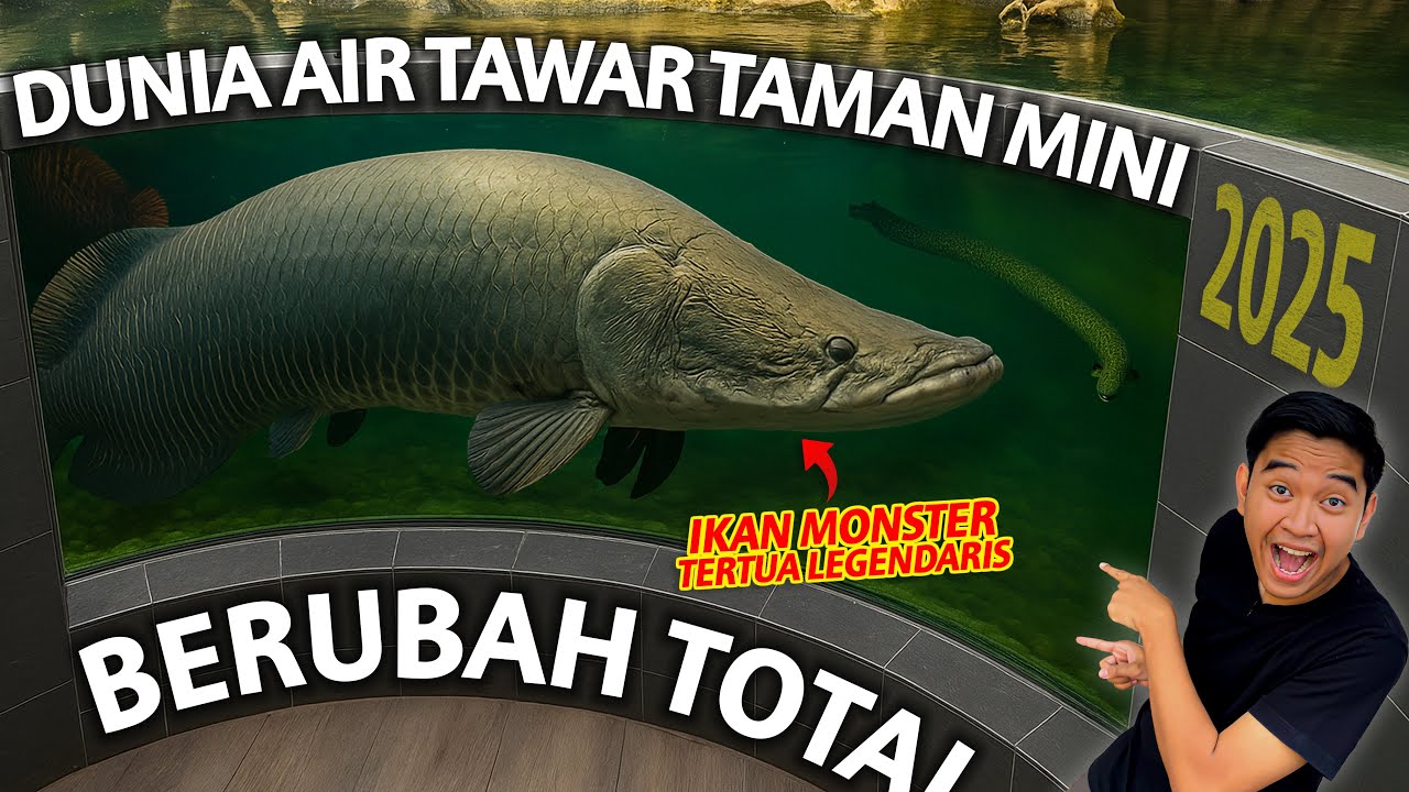 IKAN MONSTER LEGENDARIS YANG SEMPAT HILANG TELAH KEMBALI! DUNIA AIR TAWAR TMII 2025 BERUBAH TOTAL!
