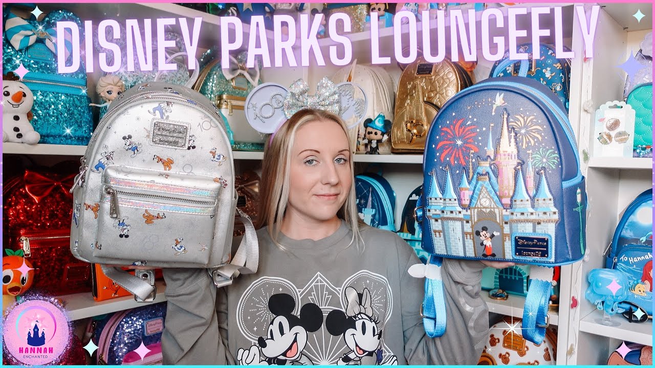 Disney Unboxing Disney Parks 100 Years Loungfly Mini Backpack Walt Disney World Cinderella Castle 4k