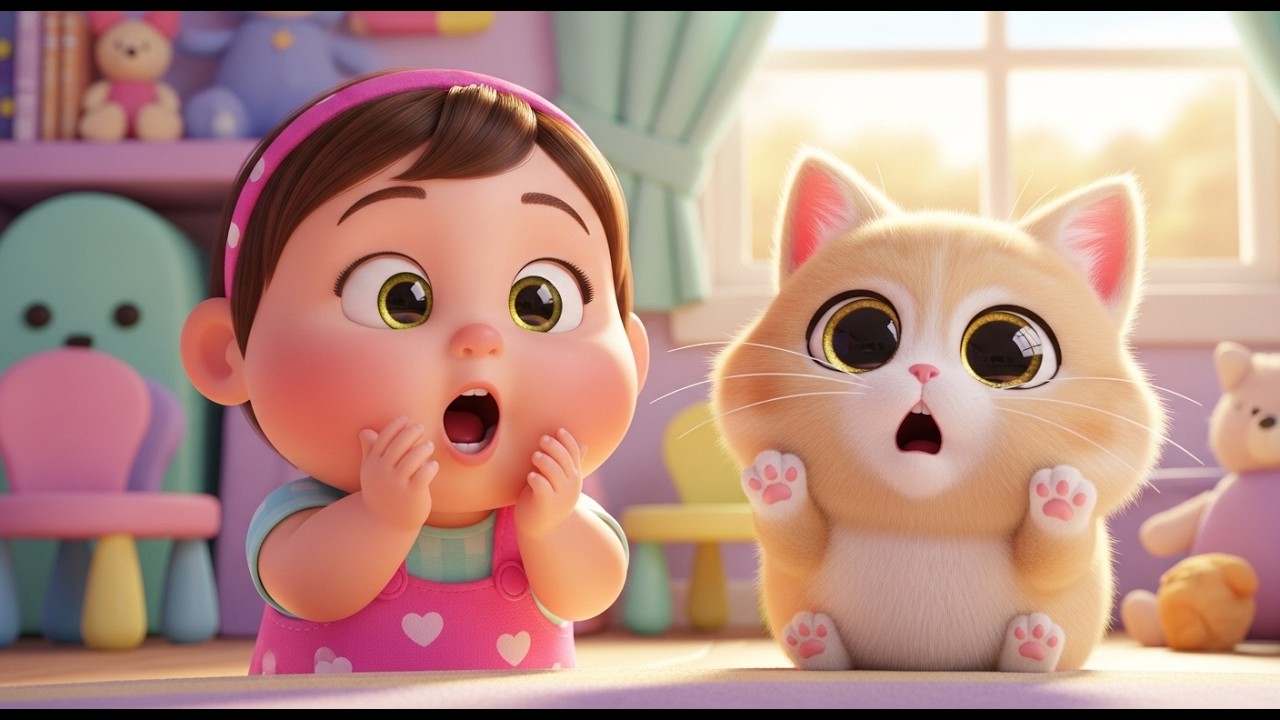 Peekaboo Challenge with Mia’s Kitten – Funny, Amazing & Shocked! | Cute Cat Game Song for Kids