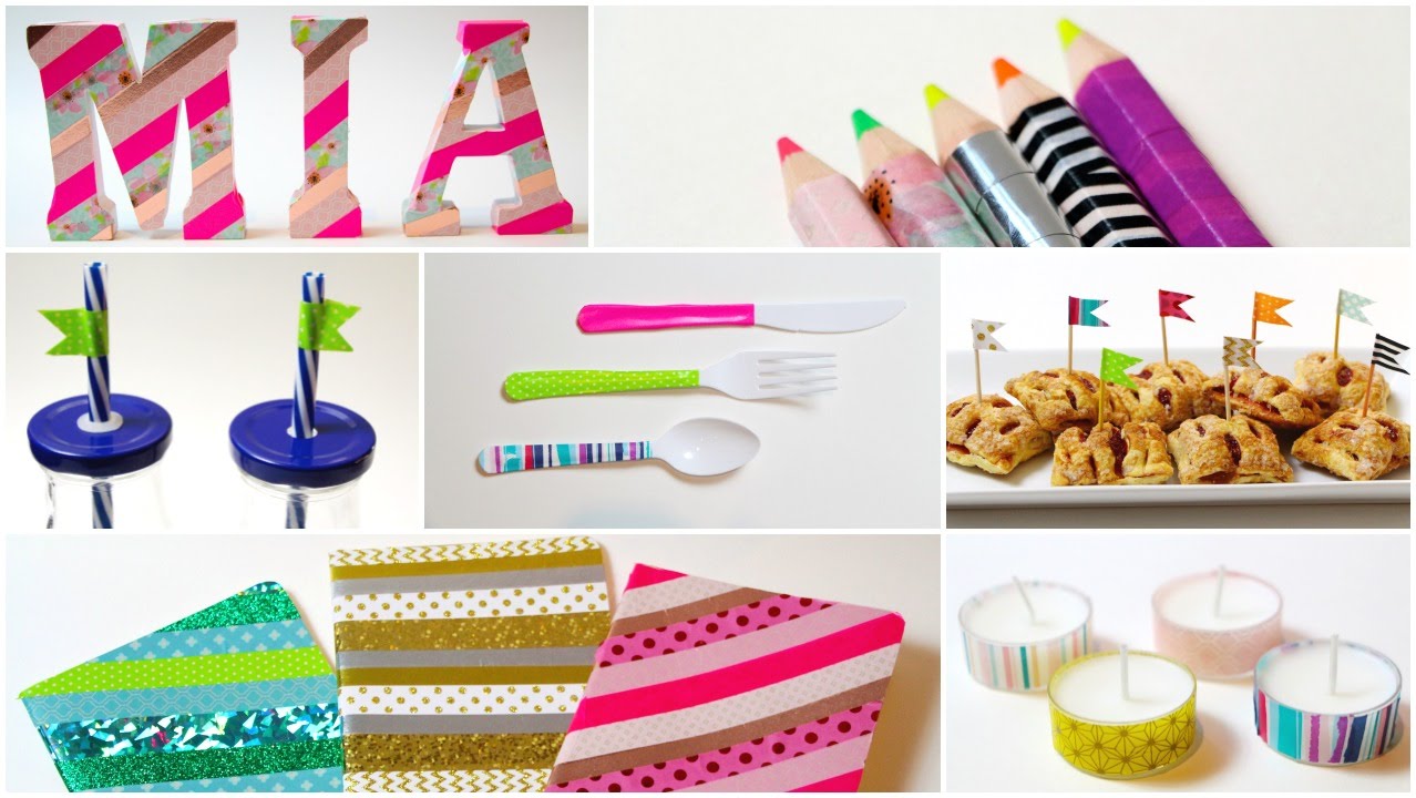 DIY - 15 WAYS TO USE WASHI TAPE