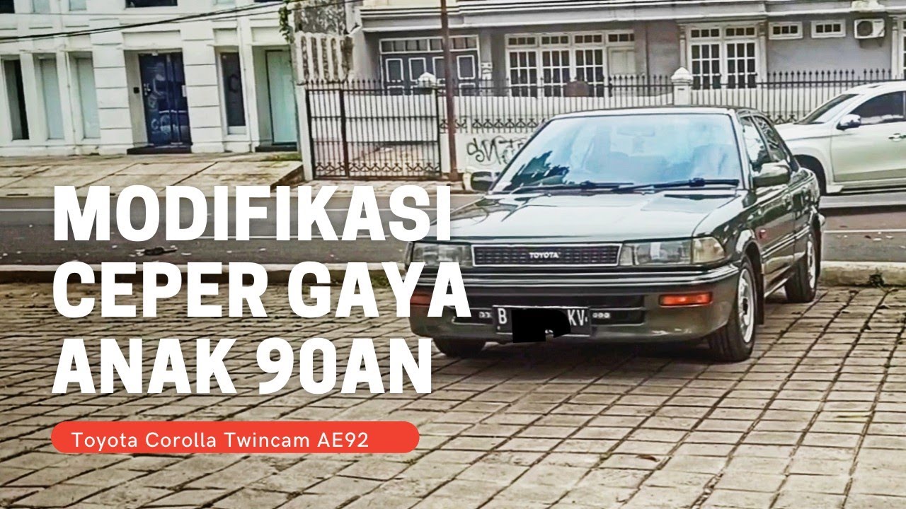 modifikasi Corolla Twincam ceper gaya 90s