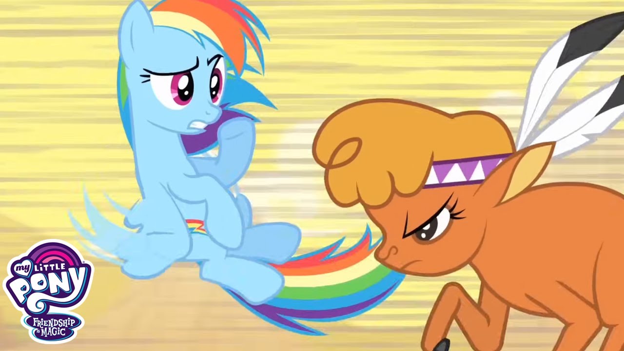 Büyük Pasta Savaşı! 🥧 Pony'ler ve Bufalolar Karşı Karşıya - My Little Pony Türkçe