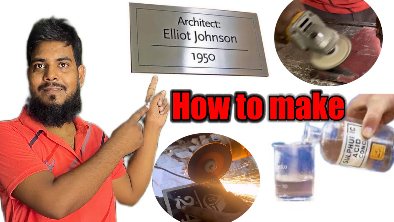 स्टील नेम प्लेट कैसे बनाएं | how to make Steel itching name plate | #maazranchi #completeart