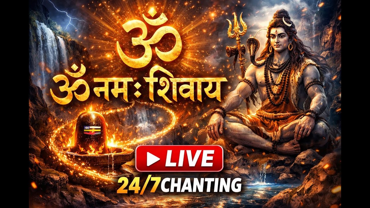 ॐ नमः शिवाय | Powerful Shiva Mantra Loop | Peaceful Meditation Chant
