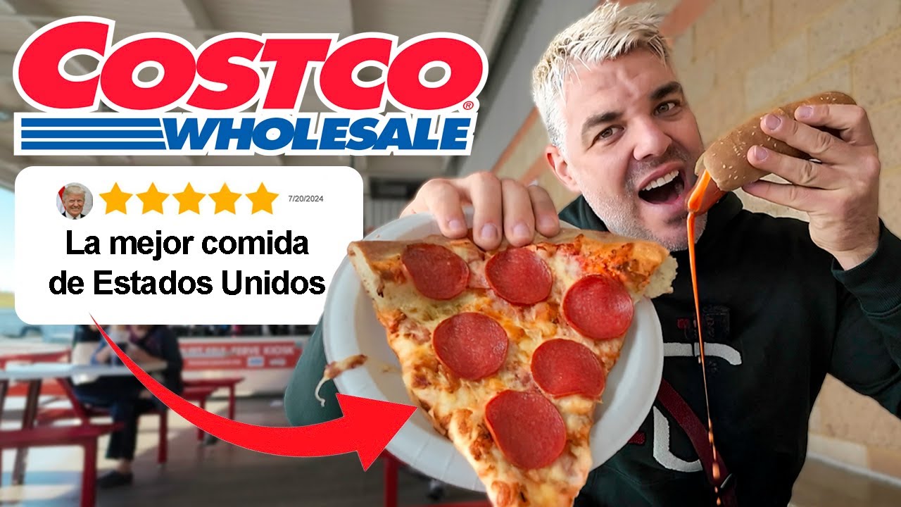 PROBANDO TODA LA CARTA del RESTAURANTE COSTCO en ESTADOS UNIDOS 🇺🇸