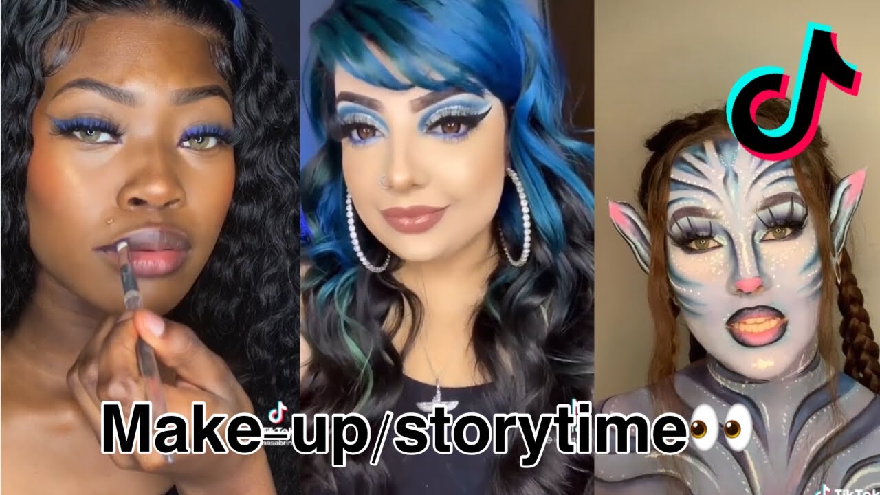 Make-up with storytime compilation👀🤍