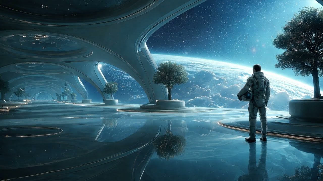 Interstellar Odyssey  Deep Space Ambience Music  Relaxing in your Star Ship in Space