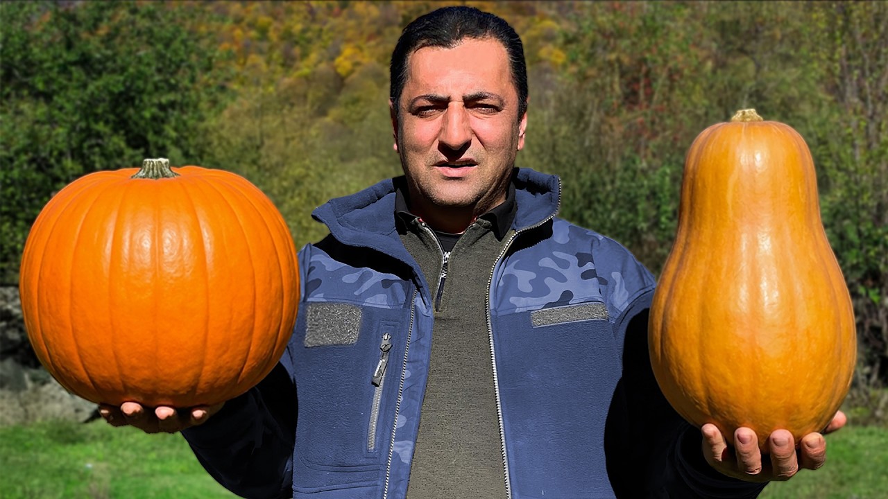 Holiday Pumpkin Pilaf in a Mountain Village 🎃 Relaxing Outdoor Cooking