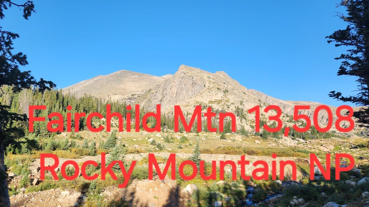 Fairchild Mountain from Lawn Lake TH.  El. 13,508 ft.  Rocky Mountain National Park.   9/7/24.