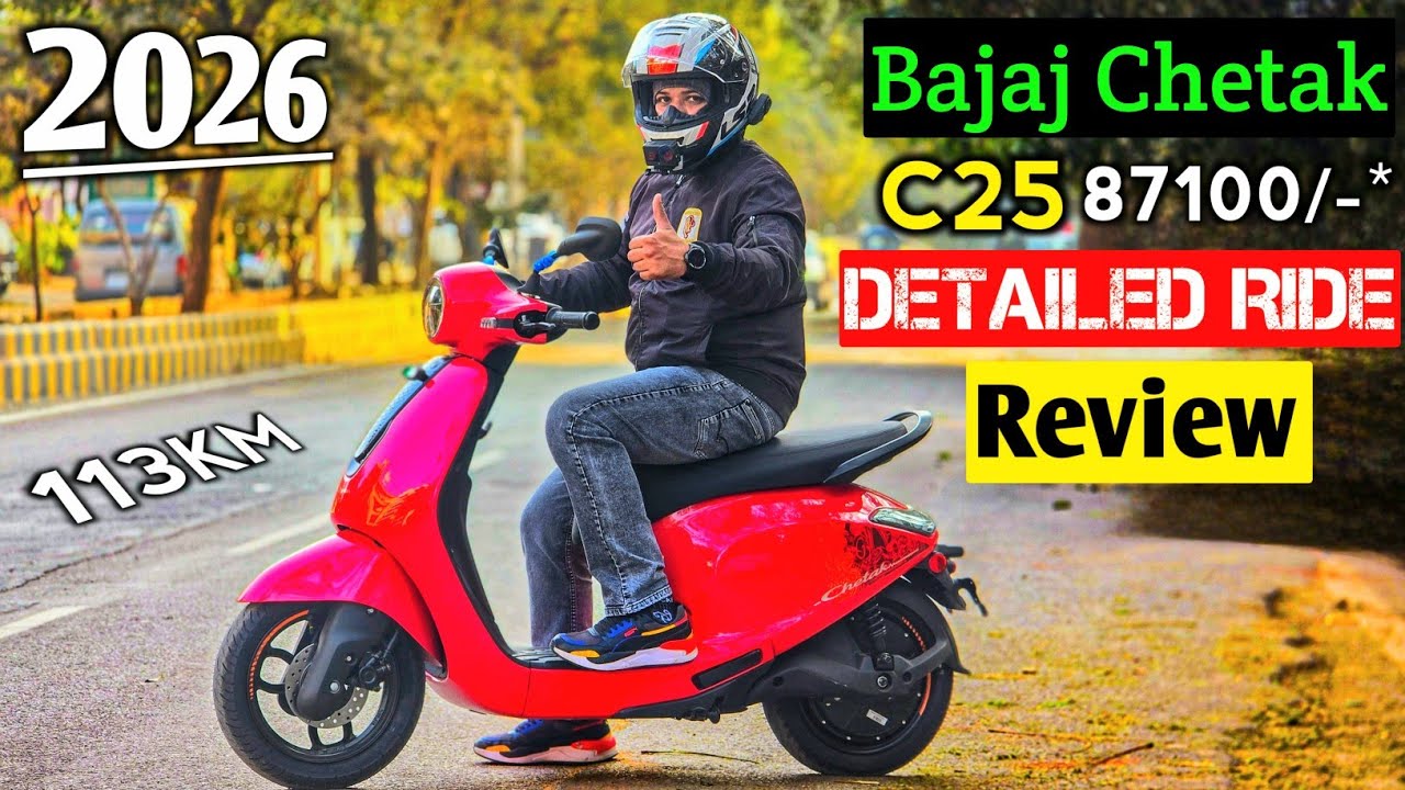 2026 Bajaj Chetak C25 Detailed Ride Review | Range 113Km | Price 87100/ Ex Showroom | Finance 