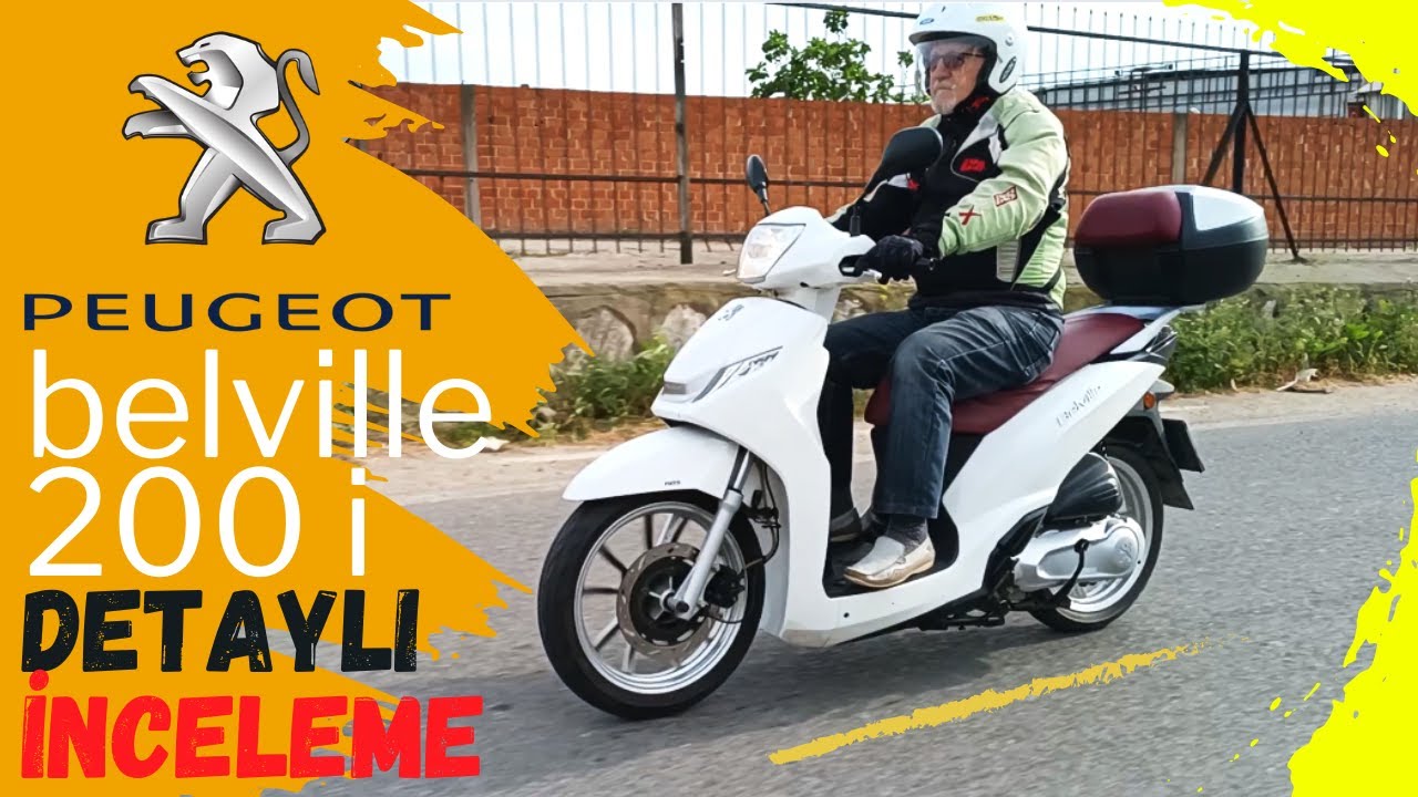 PEUGEOT Belville 200i Scooter Detaylı İnceleme ve Test Sürüşü #peugeotscooter #peugeotbelville