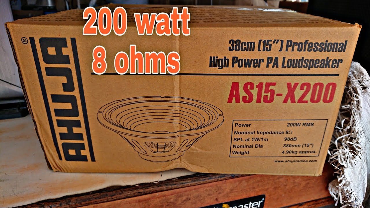 AHUJA AS15-X200 PROFESSIONAL PA SPEAKERS UNBOXING & REVIEW
