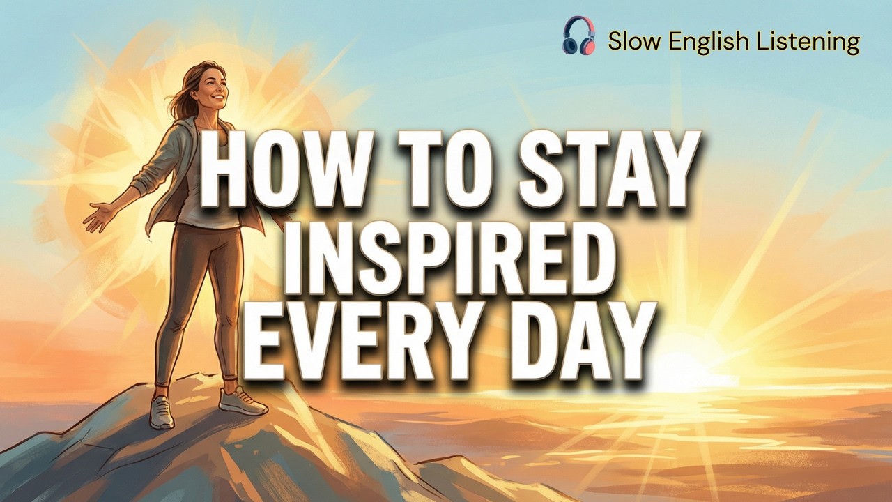 How to Stay Inspired Every Day | Learn English Through Motivation | English Listening Practice