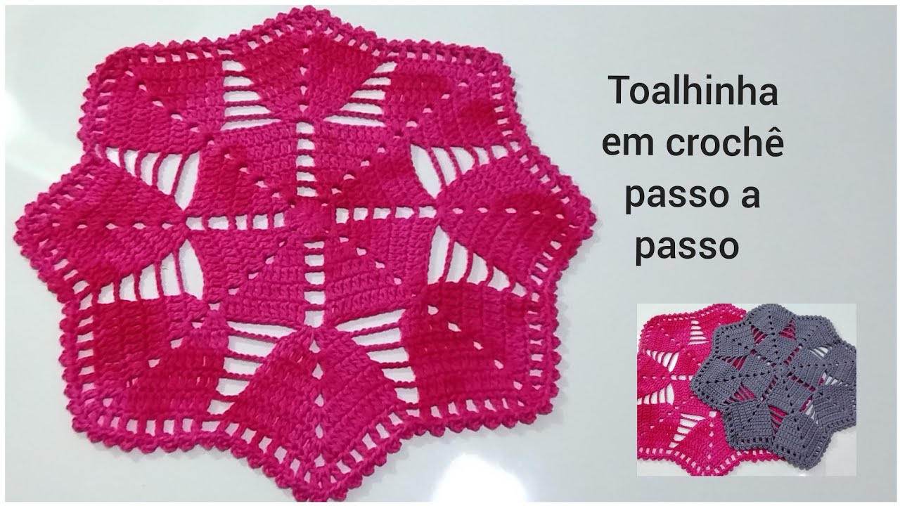 toalhinha em crochê passo a passo 30 de junho de 2023 #helenagonçalves