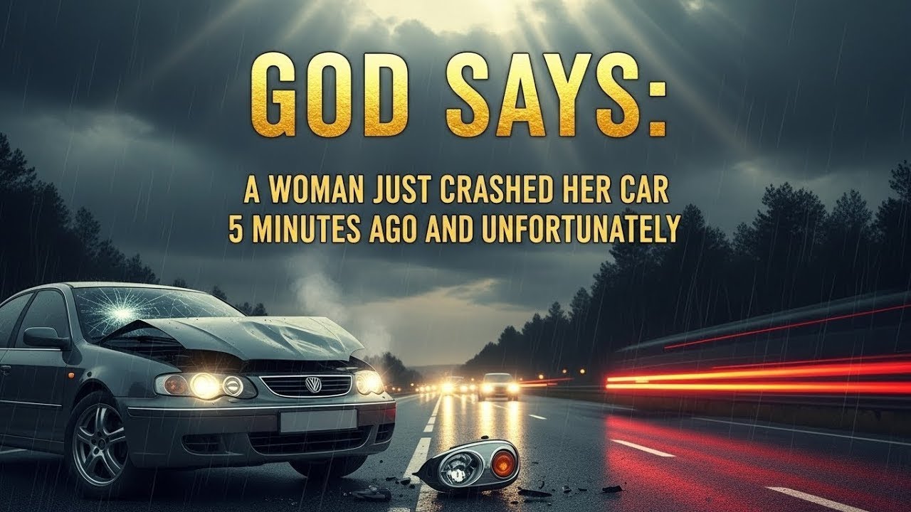 God Says; A WOMAN JUST CRASHED HER CAR 5 MINUTES AGO AND UNFORTUNATELY #bible #jesus #divinewor