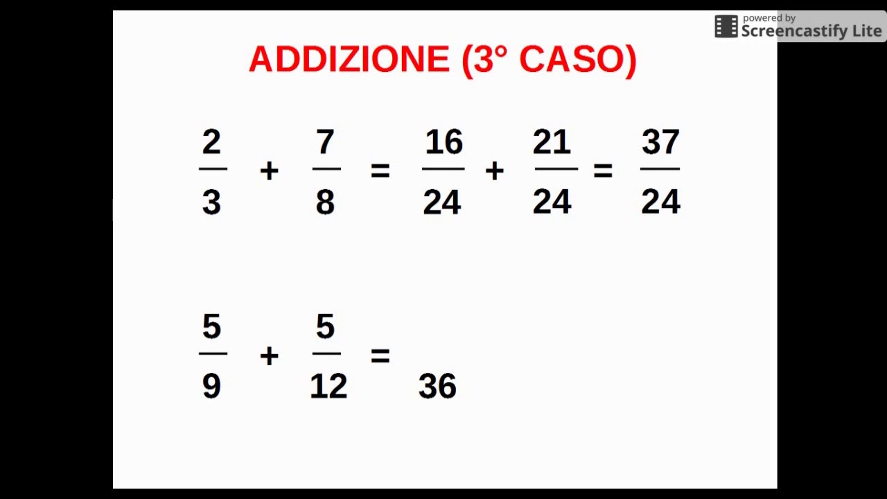 Artimetica_1.9.2: operazioni con le frazioni