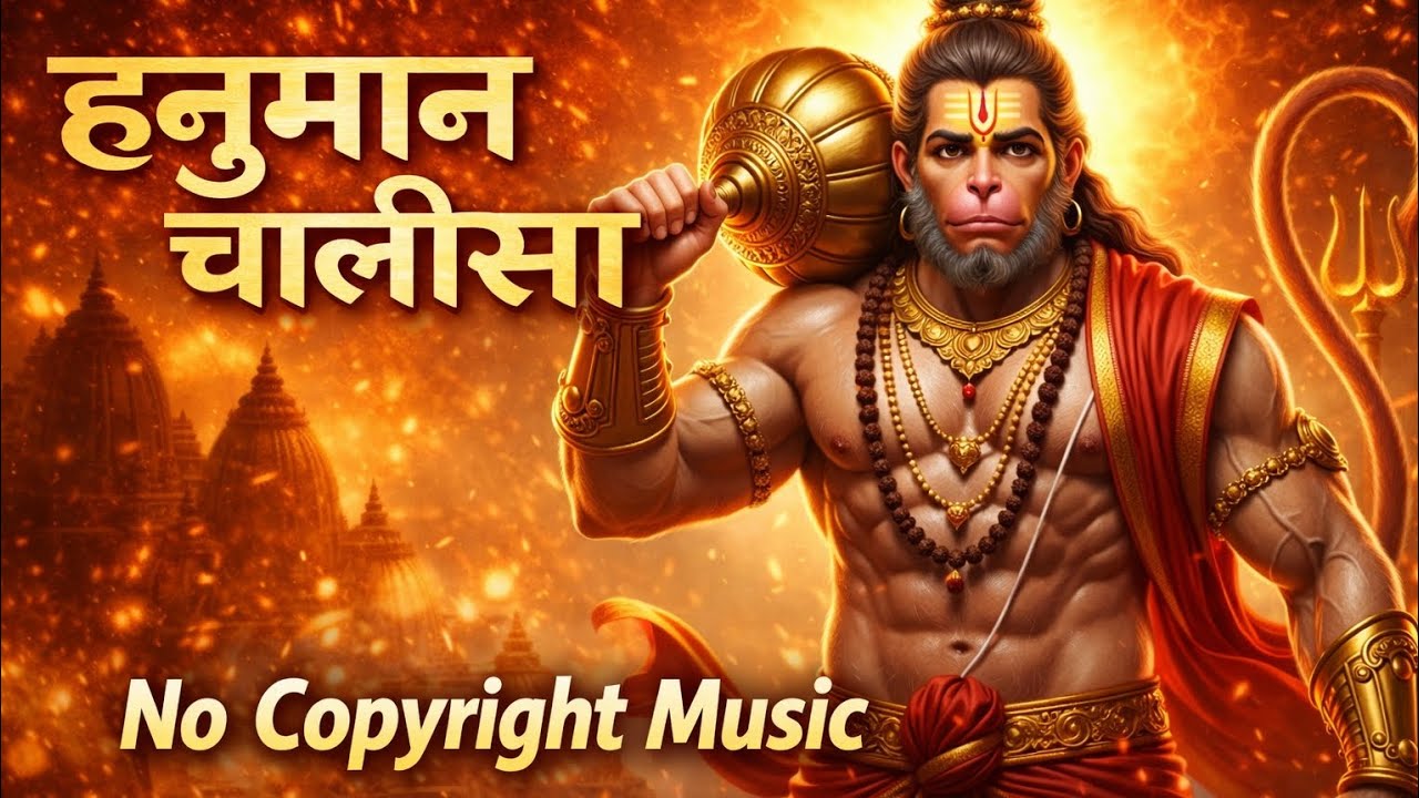 Hanuman Chalisa (Powerful Bhajan) | No Copyright Devotional Music | 