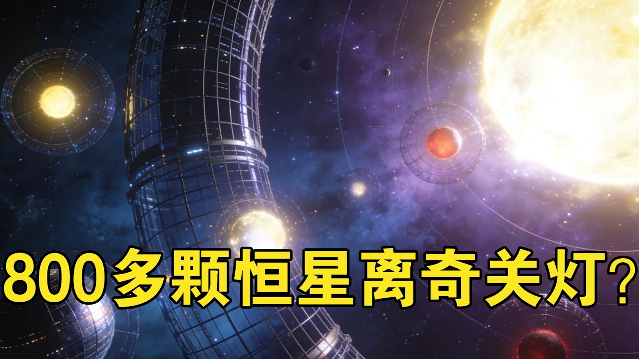 短短半个世纪，800多颗恒星离奇“关灯”，是谁在幕后操纵？【宇宙观察】