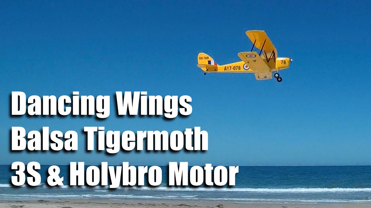 Dancing Wings Hobby Balsa Tigermoth - двигатель Holybro 2300 кВ