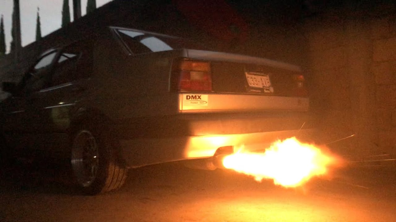 Como sacar fuego 🔥 por el escape, tutorial, fácil, rapido y económico, parte ll