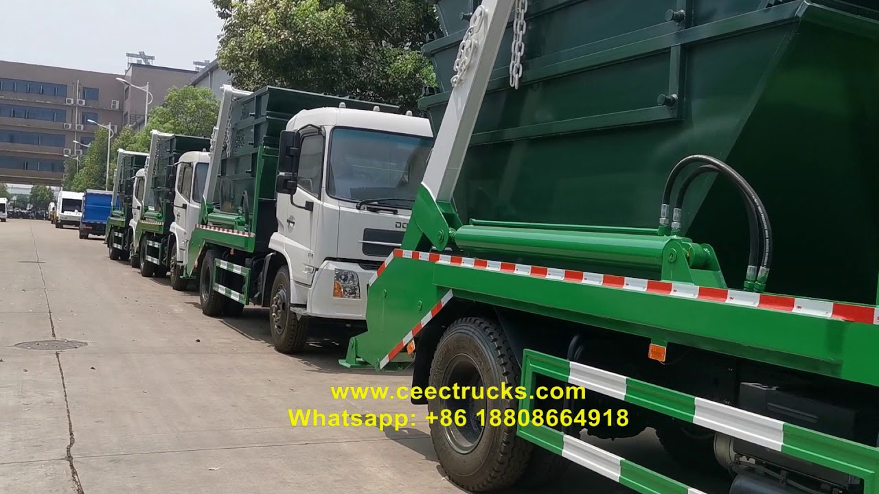 20 units RHD swing arm refuse truck for Tanzania has been delivered