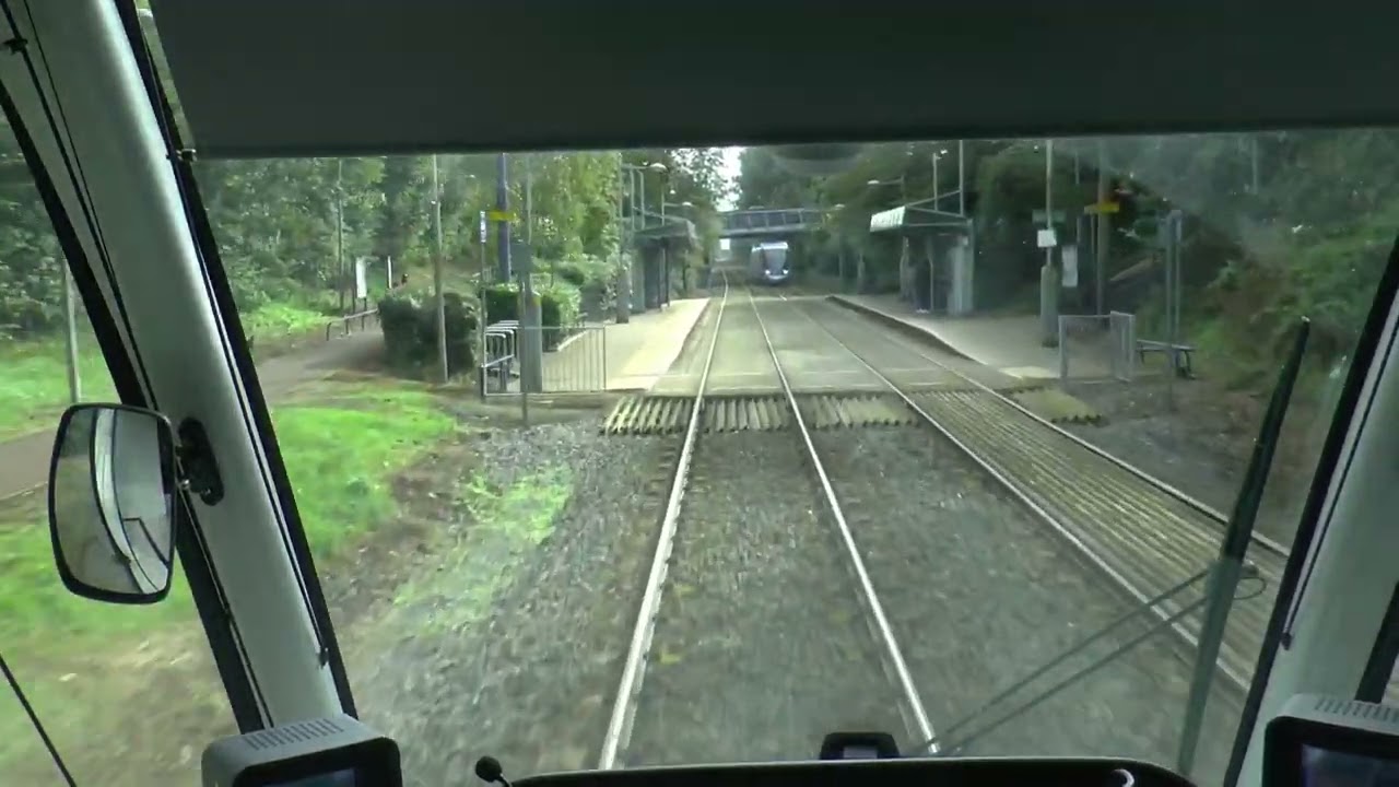West midlands metro cab ride ' Wolverhampton railway station  to Edgbaston village on Tram 47