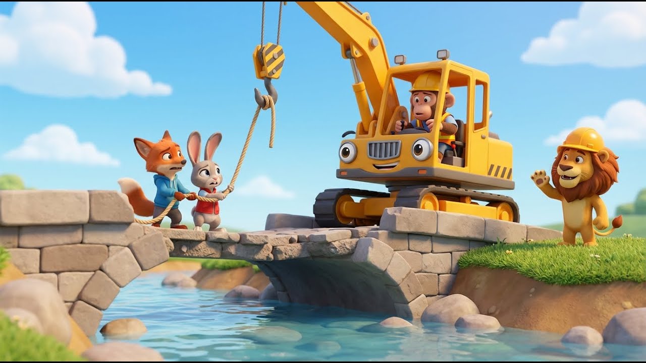 🐵🚜🌾 Monkey Village Chaos & Rescue Stories | 3D Animal Kids Series