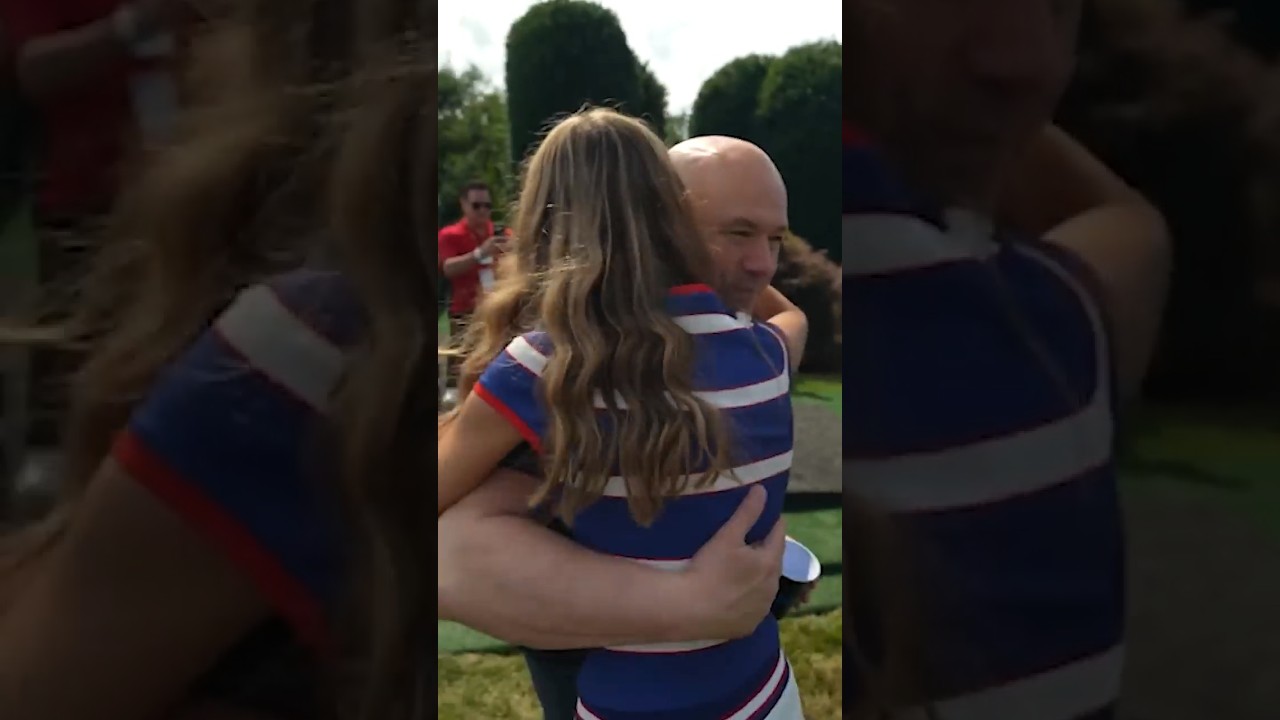 Kai Trump with Dana White at UFC Freedom 250