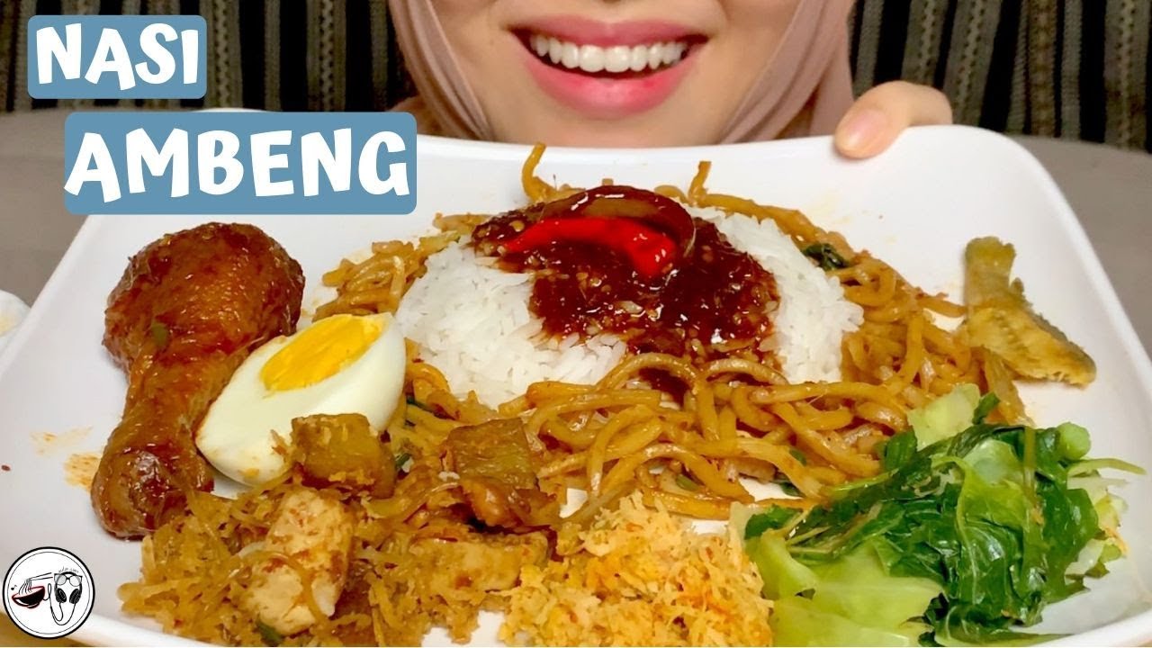 ASMR NASI AMBENG | Eating Sounds | No Talking