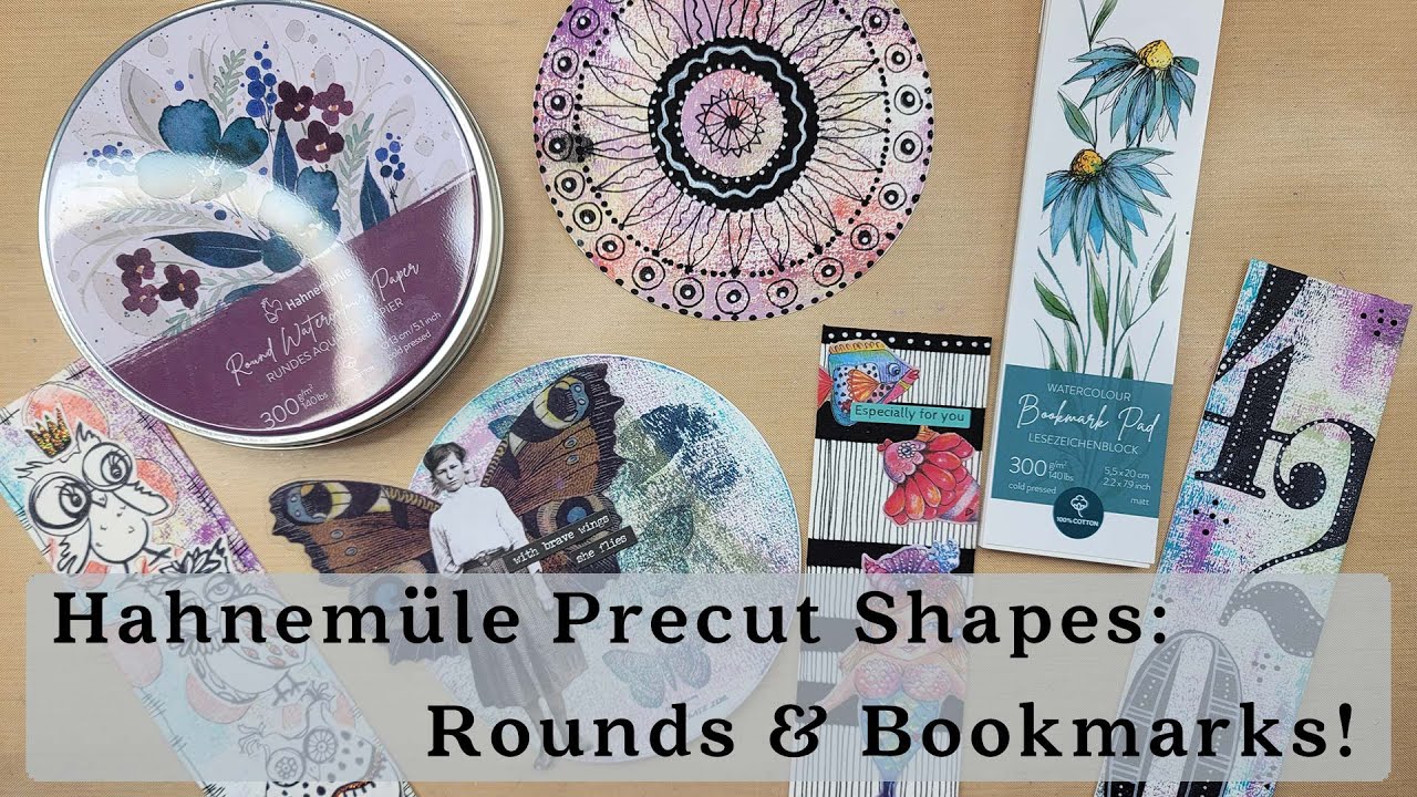 Let's Create With Hahnemüle Round Watercolor Paper & Bookmarks!