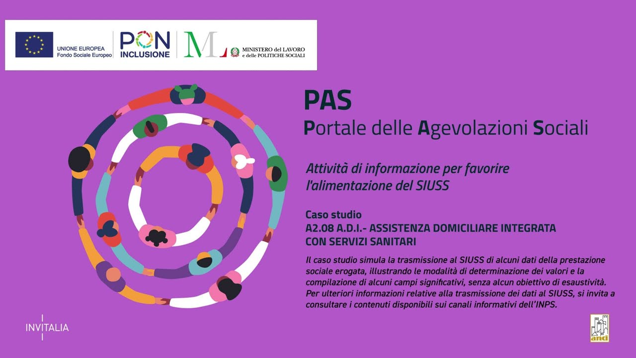 Portale delle Agevolazioni Sociali (PAS) - Video tutorial 6 - Assistenza Domiciliare Integrata