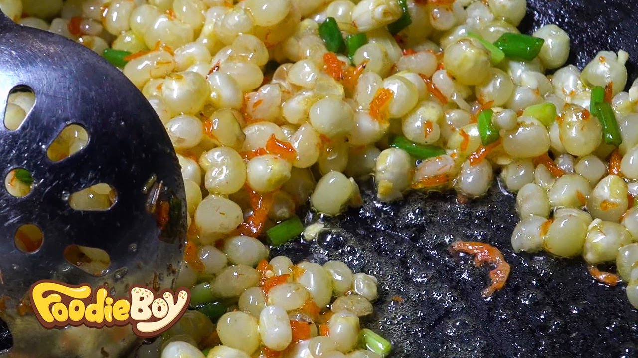 Bắp Xào (вьетнамские жареные зерна кукурузы) - Уличная еда в Вьетнаме