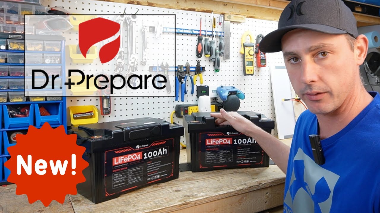 Dr.Prepare LiFePO4 Battery, MPPT Charge Controller, Barrel plug, USB and More!