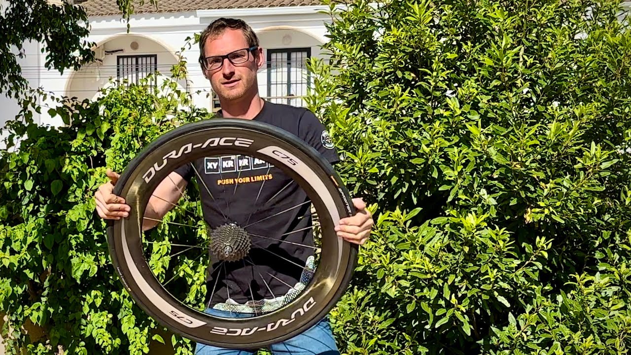 Montaje tubular Continental a mí rueda Shimano Dura-Ace