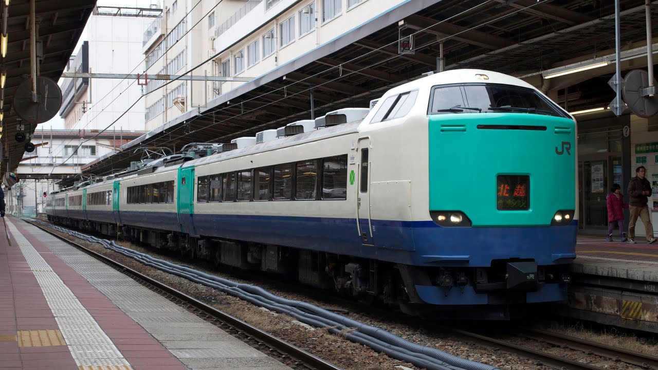 485系3000番台(特急北越号)走行音　新潟〜金沢