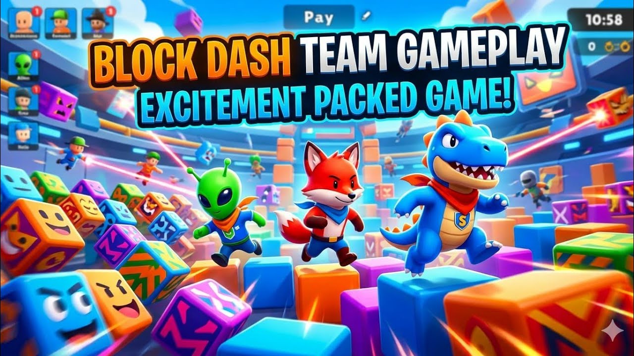 Block dash teams gameplay 