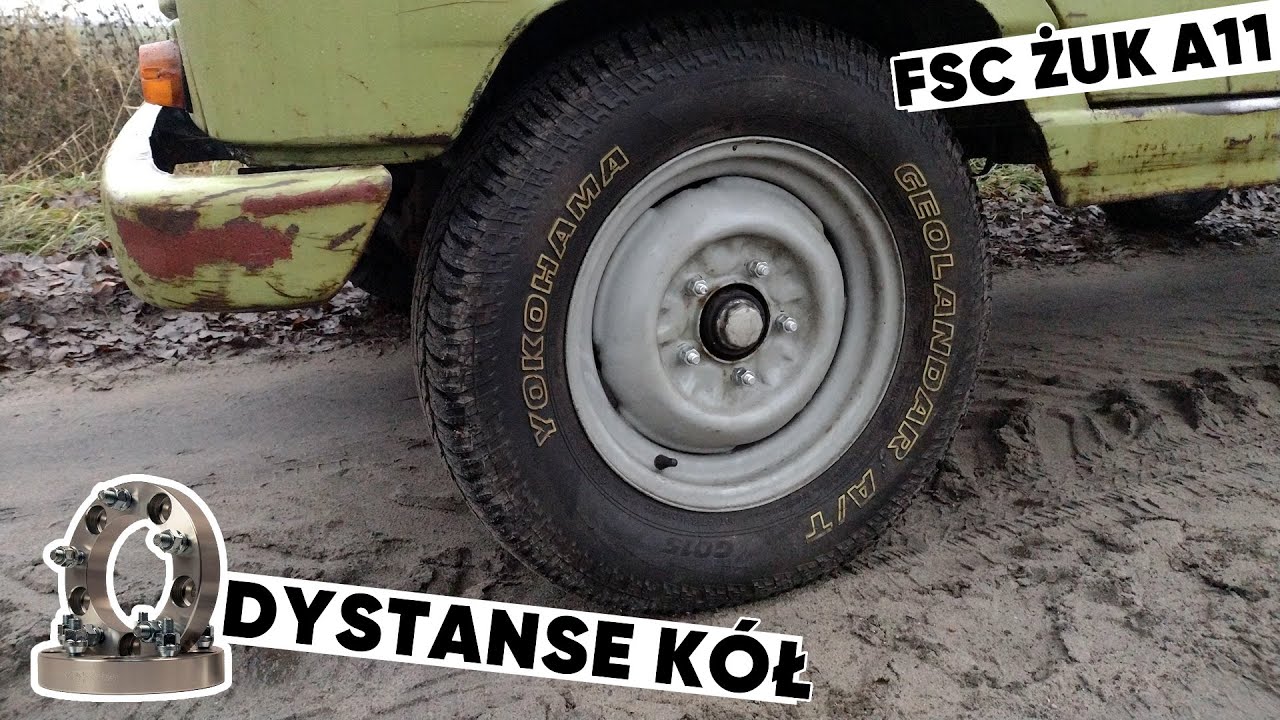 Żuk A11 S-21 - Montuję dystanse kół z Vitary żeby zbyt szerokie opony w końcu nie tarły