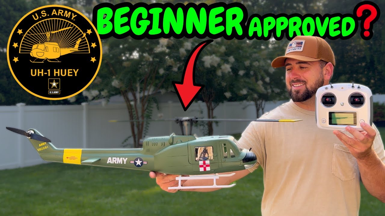 Fly Wing RC Huey UH-1 - The ULTIMATE scale RC Helicopter is EASY to fly!