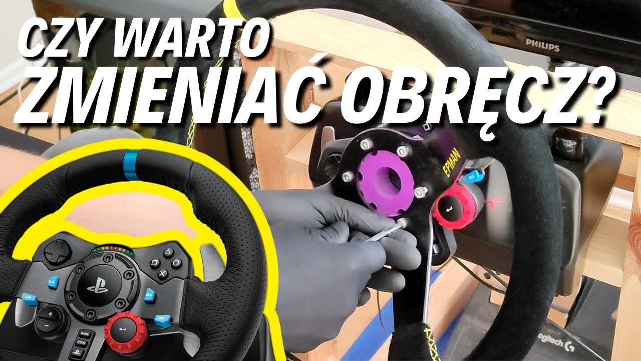 Zmiana obręczy w Logitech g29. Czy warto? Porównanie wagi i inne.