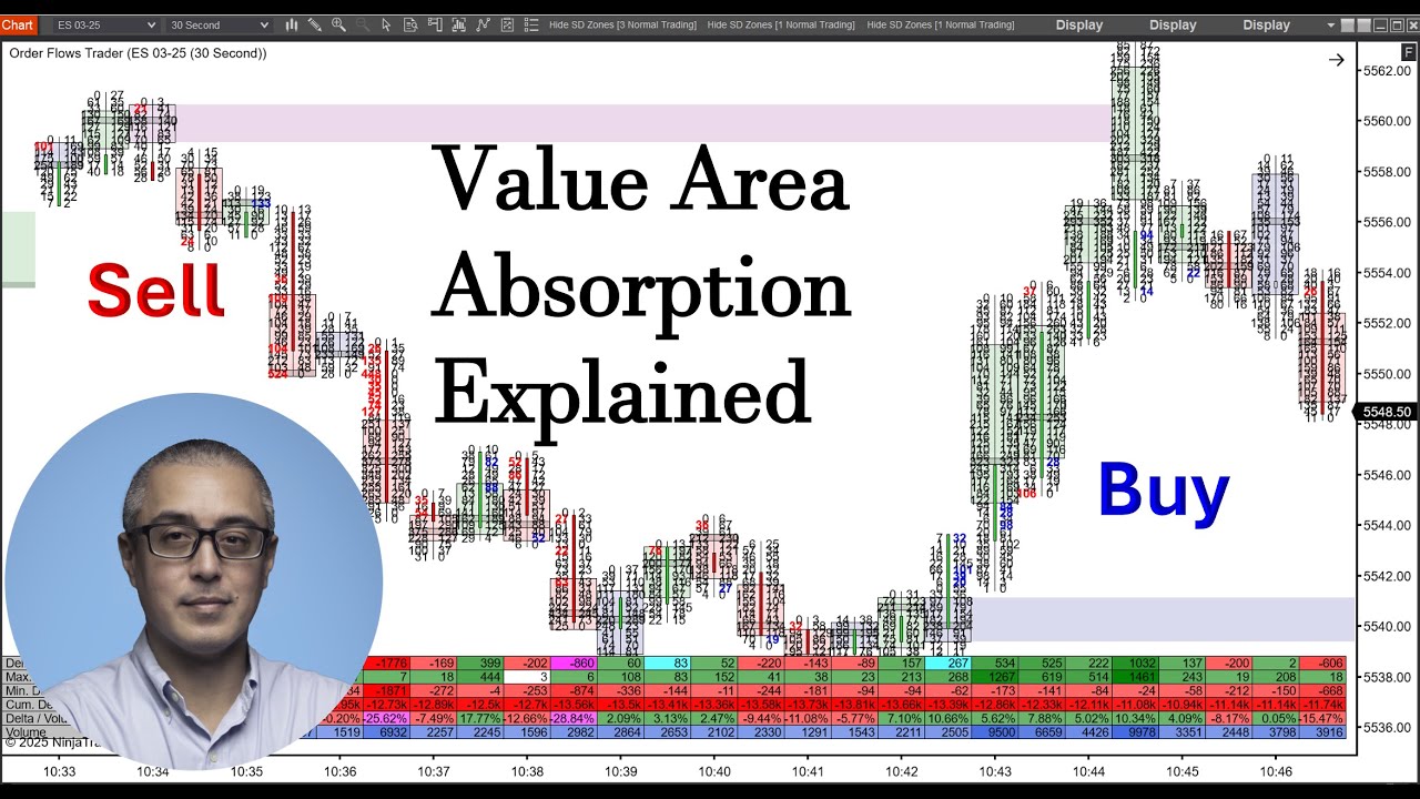 Value Area Absorption On Orderflows Trader 8