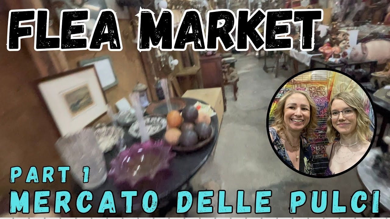 FLEA MARKET Thrifting in ITALY! THRIFT WITH US at the Mercato Delle Pulci