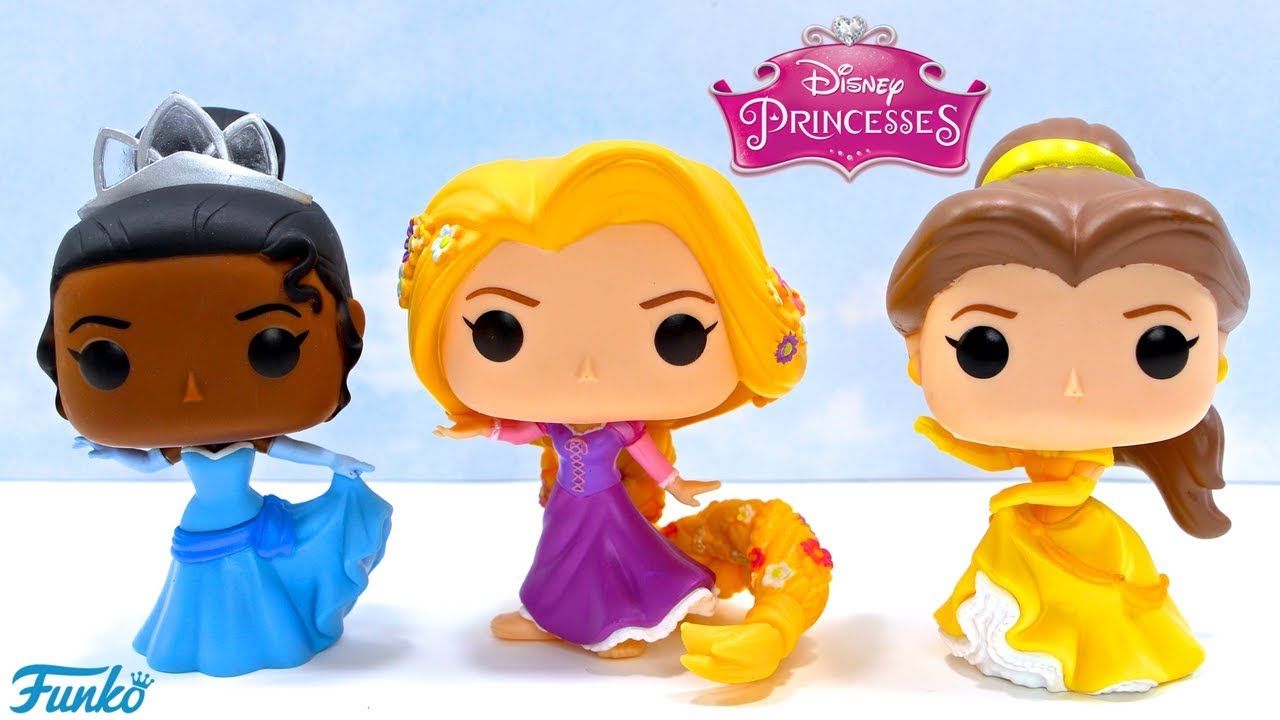 Pop Disney Princess Funko Series Vinyl Figure Collection Unboxing Tiana Belle Rapunzel