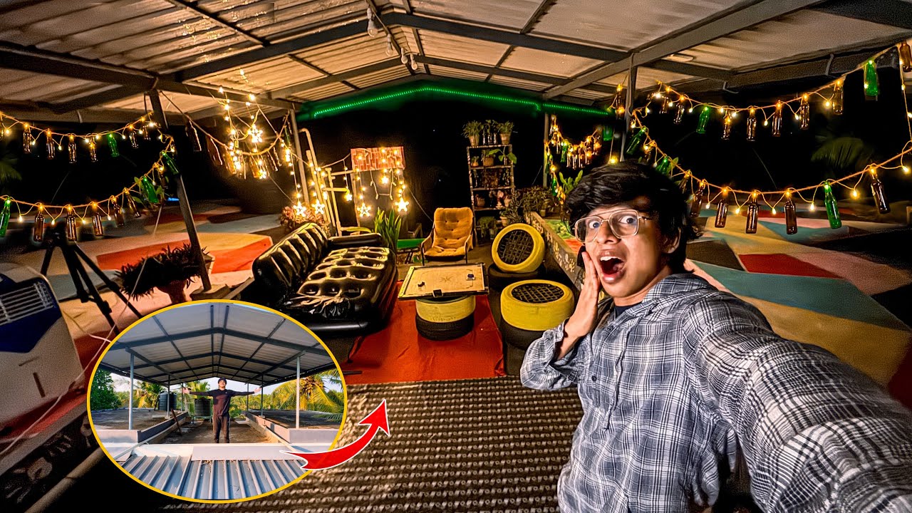 I Turned My Home’s 🏡 Rooftop Into a party & chill area 😱
