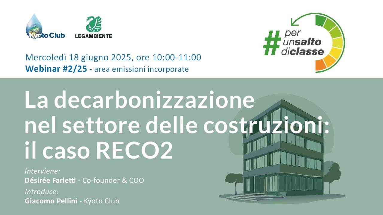 Per un salto di classe 2025 - Area emissioni incorporate - Webinar #2