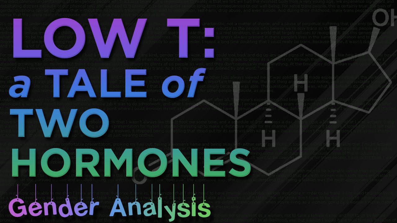 Gender Analysis 01. Low T: A Tale of Two Hormones