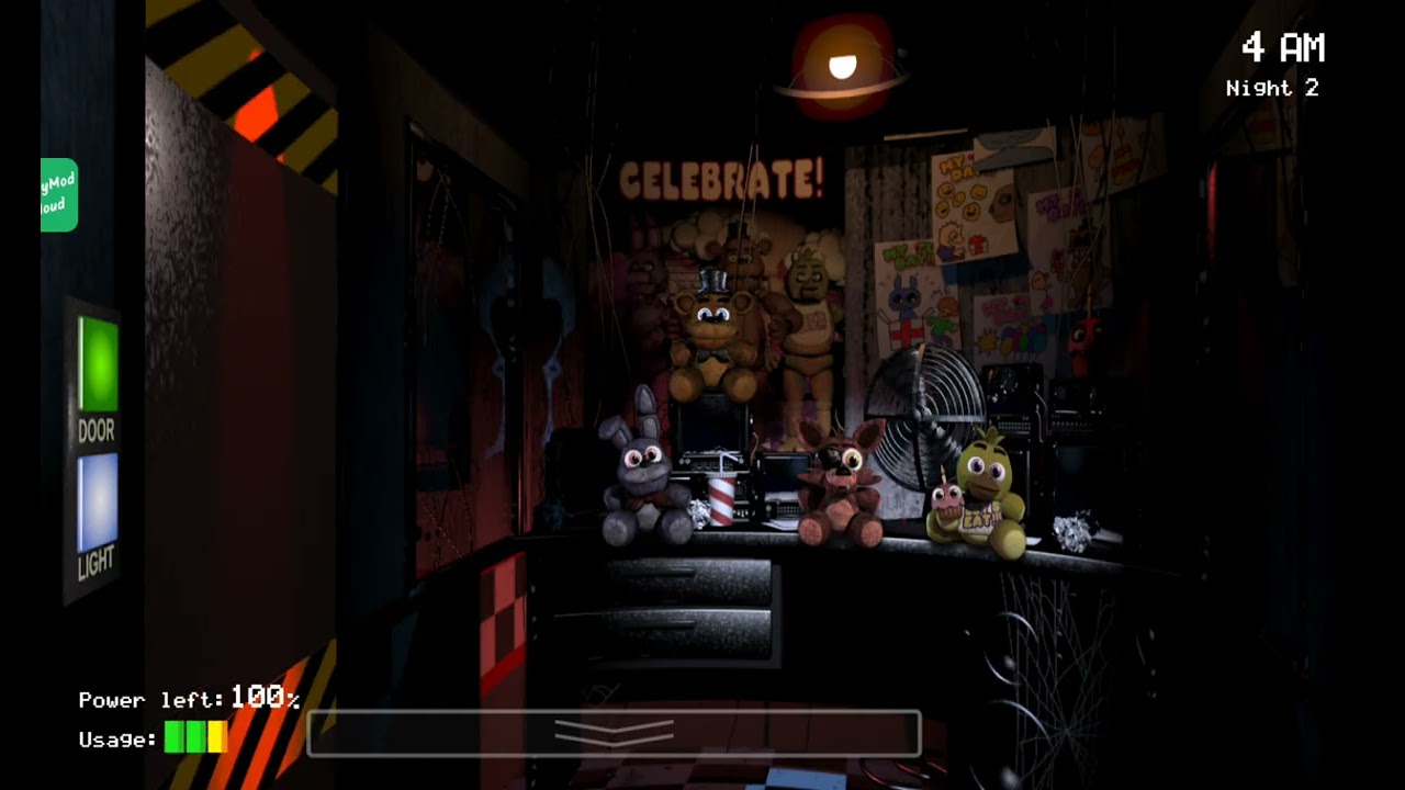 Jugando fnaf original