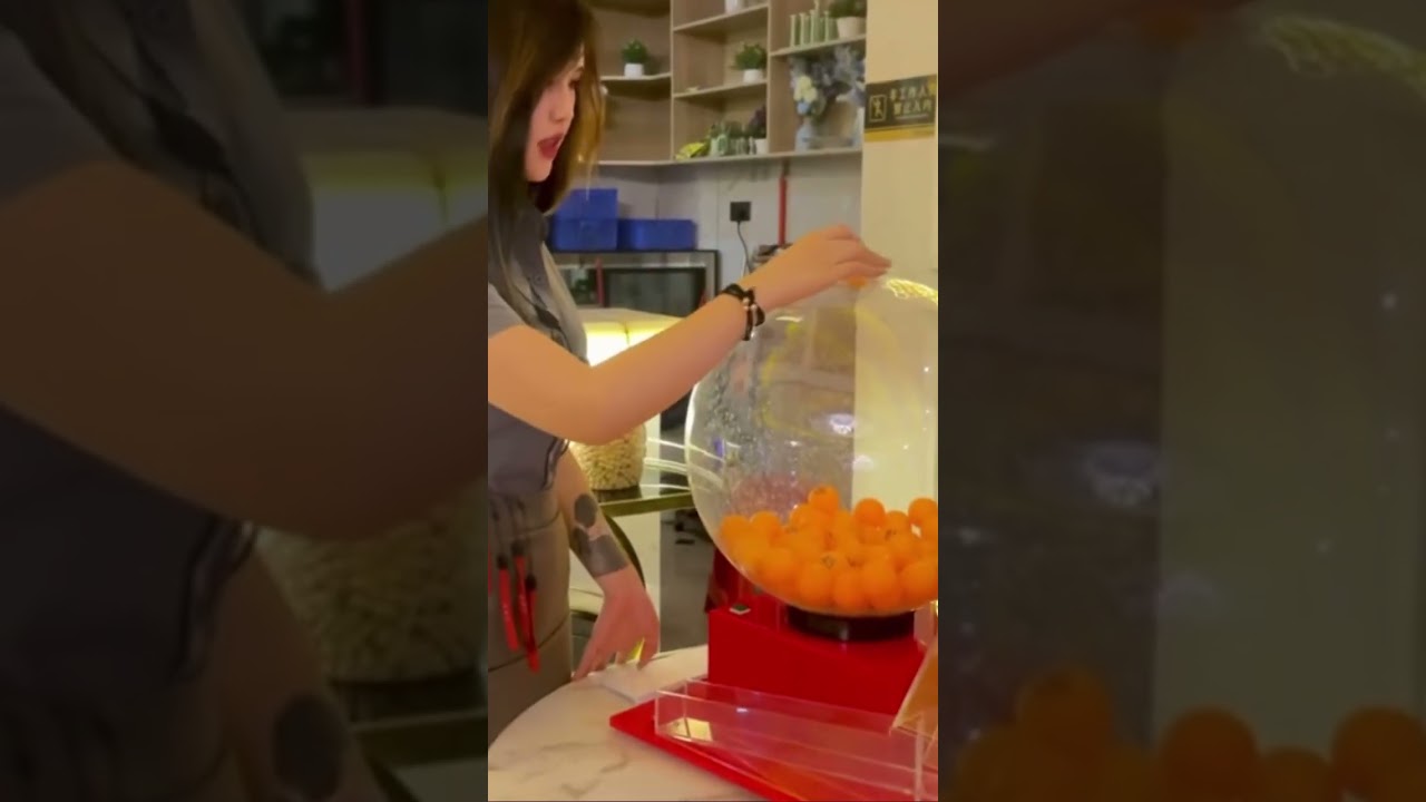 Lucky draw game, rocking machine, lottery machine #dice #lotto #female
