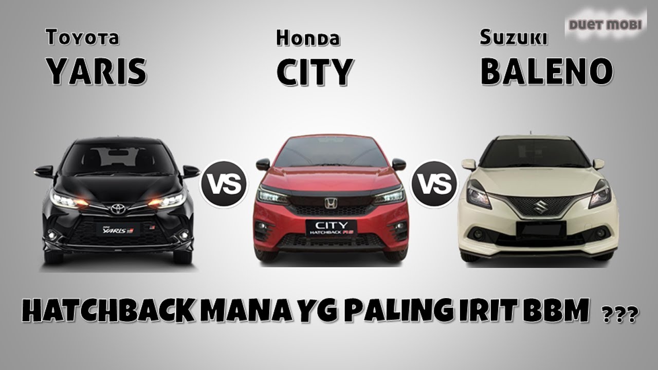 TOYOTA YARIS Vs HONDA CITY HATCHBACK Vs SUZUKI BALENO HATCHBACK