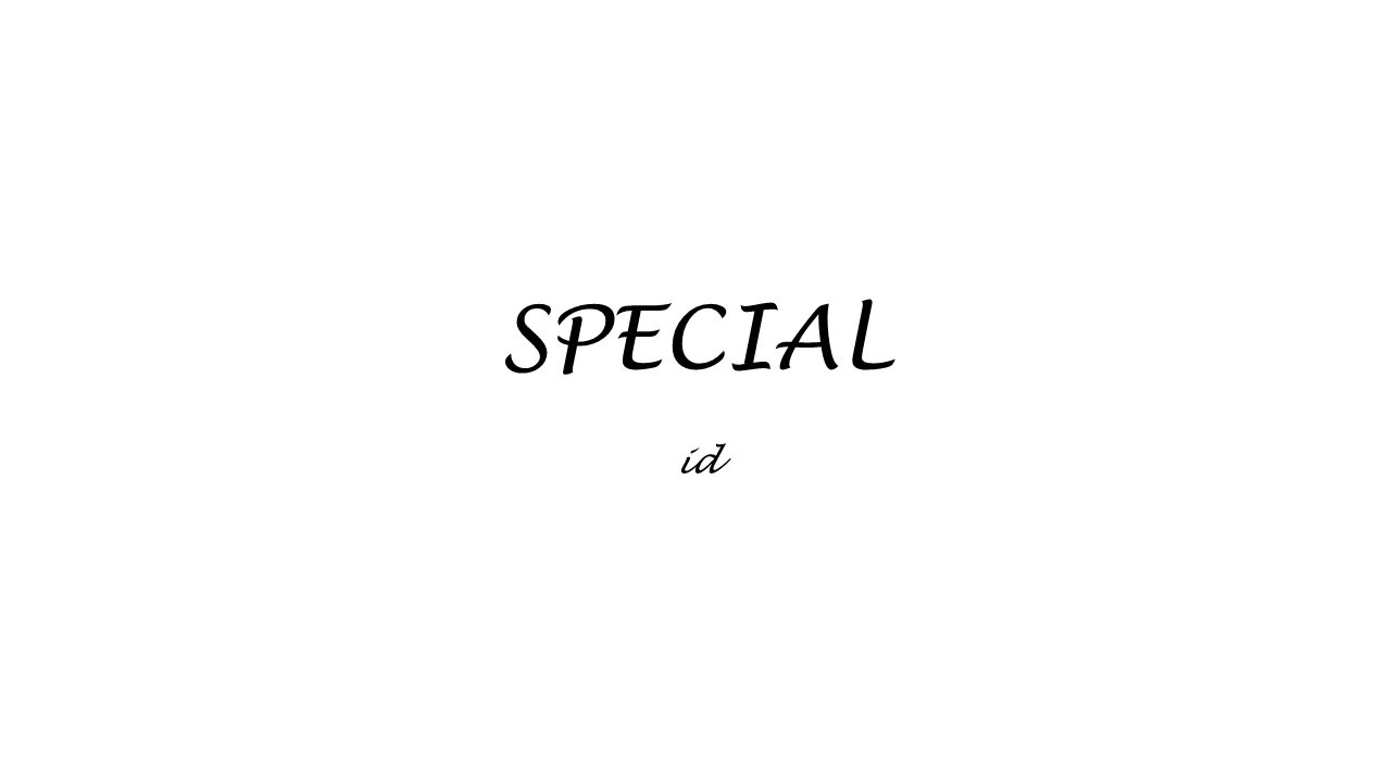 ID - Special (Prod. Mayan beats)
